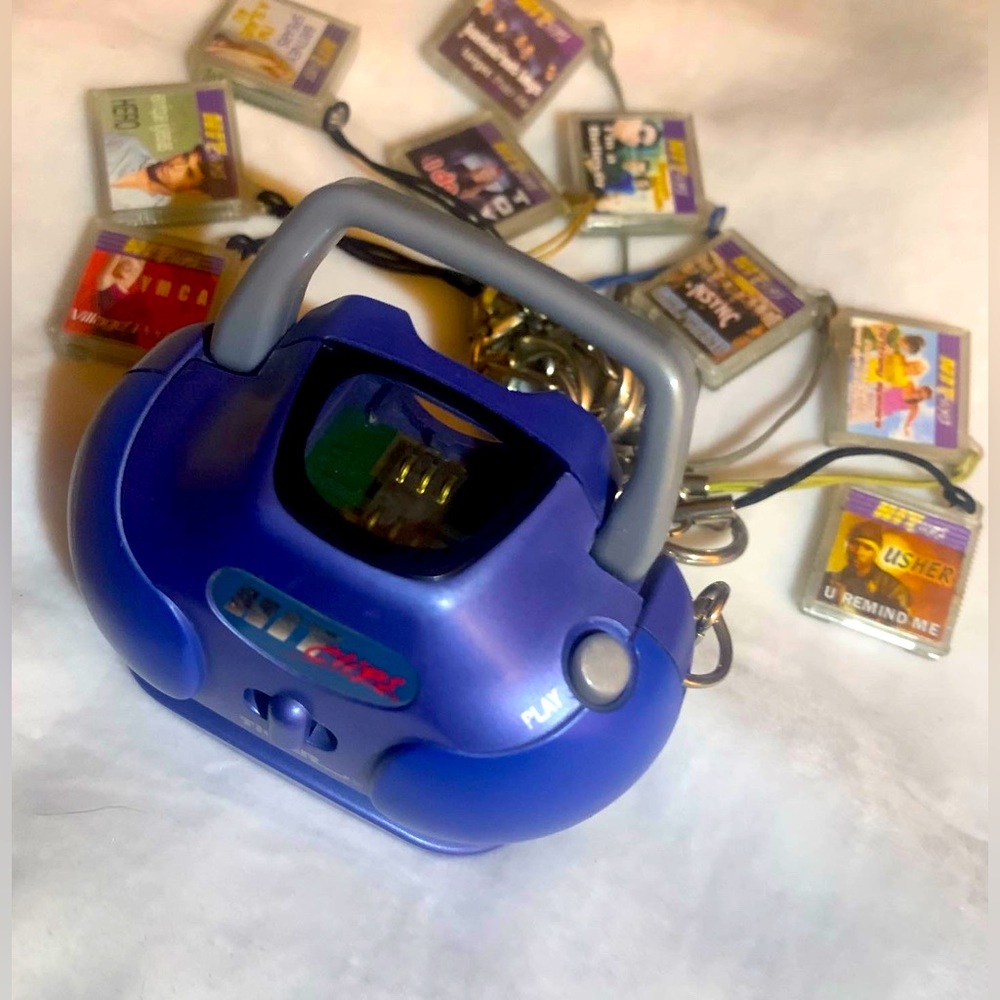 Vintage Hit Clips Boombox Player WORKS 9 Clips Included